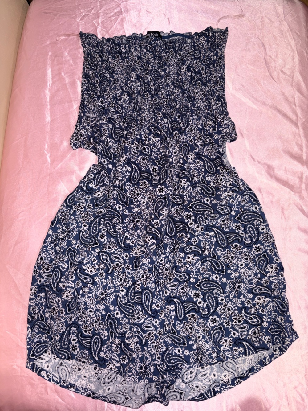 New Look Navy Paisley Maxi Dress